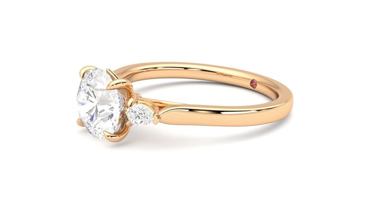 Taylor & Hart Faith Round Engagement Ring 360 degree image 23