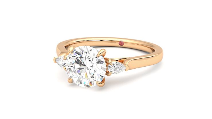 Taylor & Hart Faith Round Engagement Ring 360 degree image 26