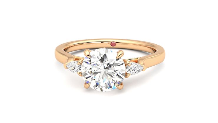 Taylor & Hart Faith Round Engagement Ring 360 degree image 28
