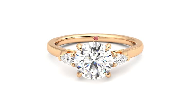 Taylor & Hart Faith Round Engagement Ring 360 degree image 29