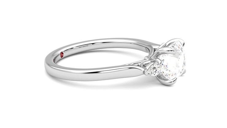 Taylor & Hart Faith Asscher Engagement Ring 360 degree image 8