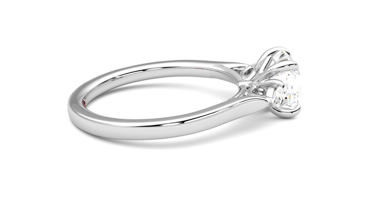 Taylor & Hart Faith Asscher Engagement Ring 360 degree image 10