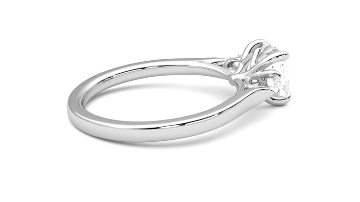 Taylor & Hart Faith Asscher Engagement Ring 360 degree image 11