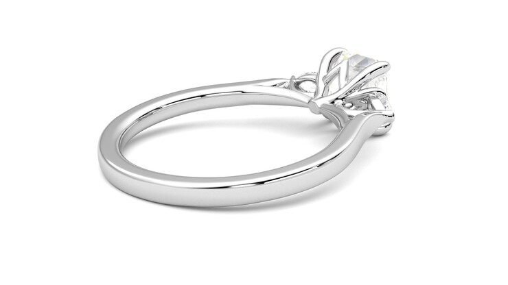 Taylor & Hart Faith Asscher Engagement Ring 360 degree image 12