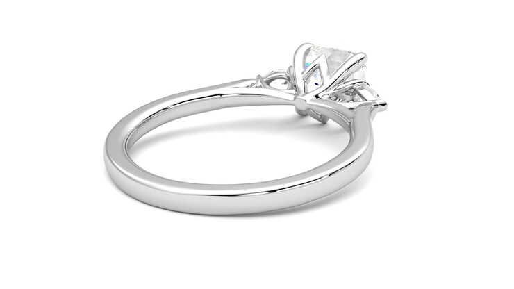 Taylor & Hart Faith Asscher Engagement Ring 360 degree image 13