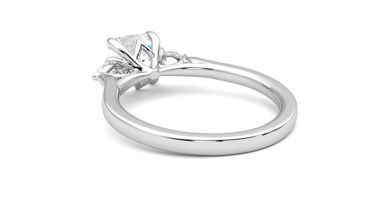 Taylor & Hart Faith Asscher Engagement Ring 360 degree image 17