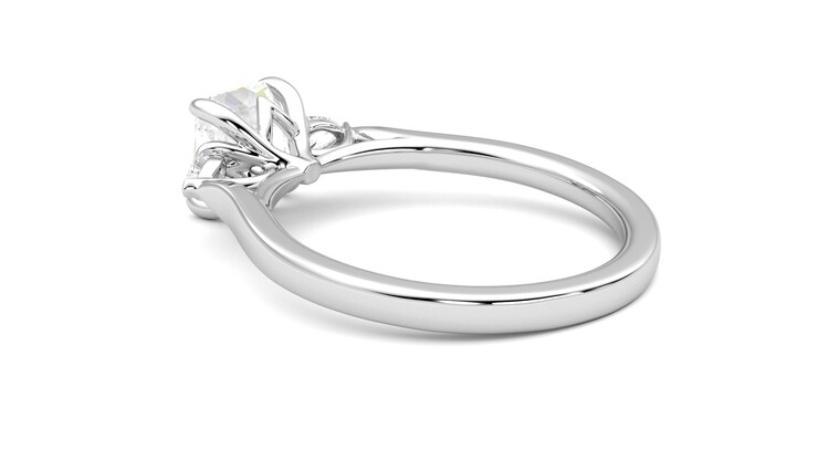 Taylor & Hart Faith Asscher Engagement Ring 360 degree image 18
