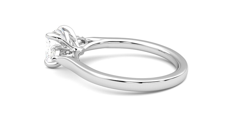 Taylor & Hart Faith Asscher Engagement Ring 360 degree image 19
