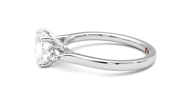 Taylor & Hart Faith Asscher Engagement Ring 360 degree image 21