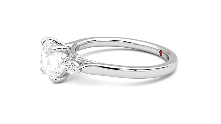 Taylor & Hart Faith Asscher Engagement Ring 360 degree image 22