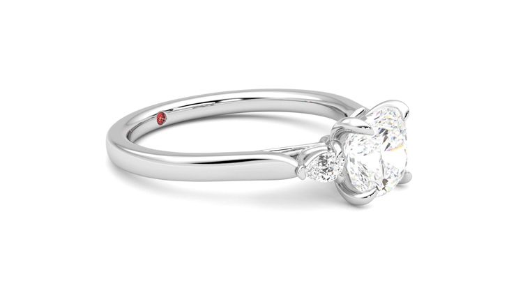 Taylor & Hart Faith Cushion Engagement Ring 360 degree image 7