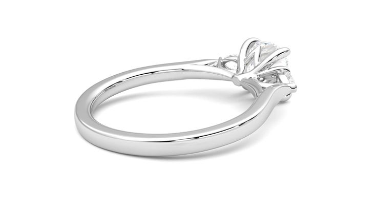Taylor & Hart Faith Cushion Engagement Ring 360 degree image 12