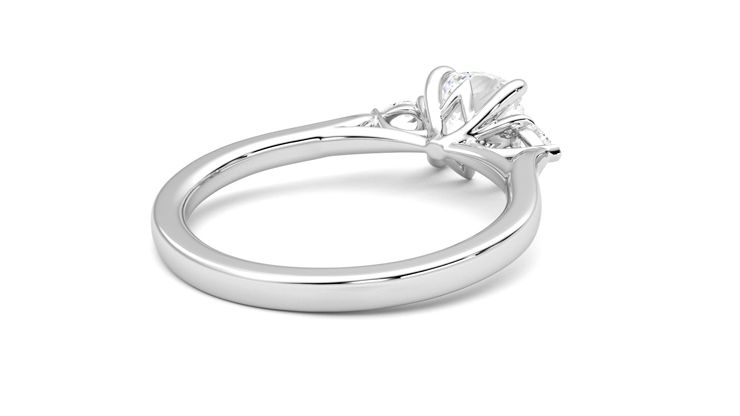 Taylor & Hart Faith Cushion Engagement Ring 360 degree image 13