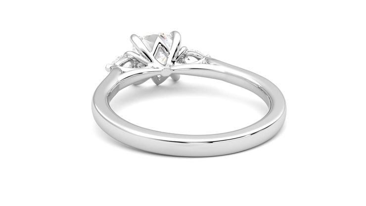 Taylor & Hart Faith Cushion Engagement Ring 360 degree image 16
