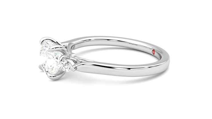 Taylor & Hart Faith Cushion Engagement Ring 360 degree image 22