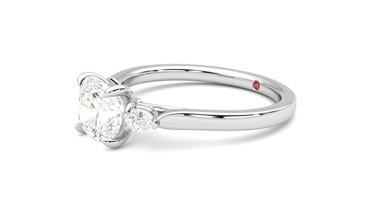 Taylor & Hart Faith Cushion Engagement Ring 360 degree image 23