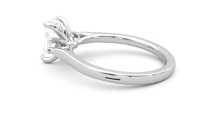 Taylor & Hart Faith Emerald Engagement Ring 360 degree image 19