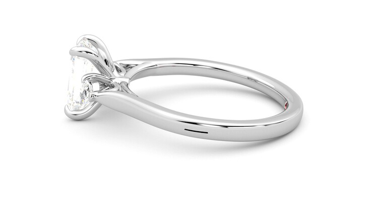 Taylor & Hart Faith Emerald Engagement Ring 360 degree image 20