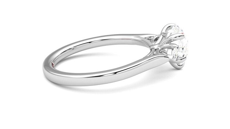 Taylor & Hart Faith Heart Engagement Ring 360 degree image 10