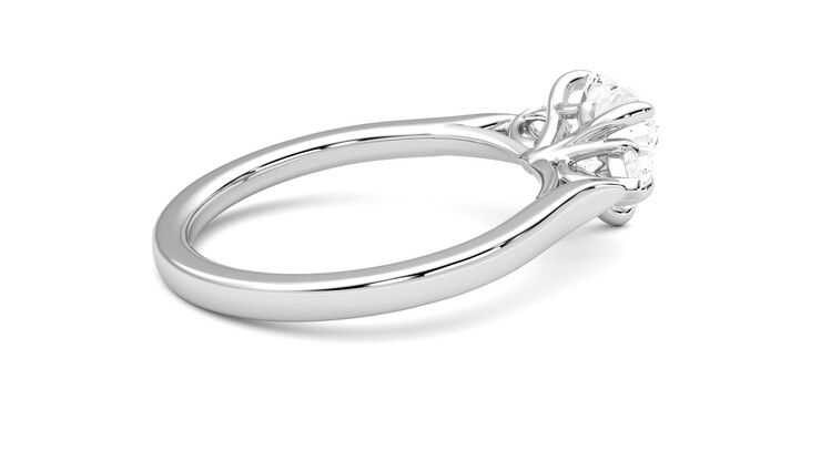 Taylor & Hart Faith Heart Engagement Ring 360 degree image 11