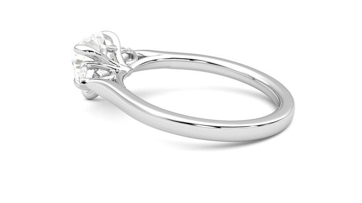Taylor & Hart Faith Heart Engagement Ring 360 degree image 19