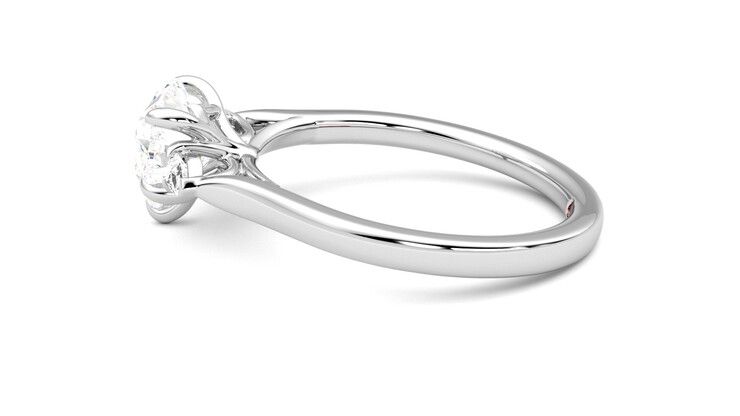 Taylor & Hart Faith Heart Engagement Ring 360 degree image 20