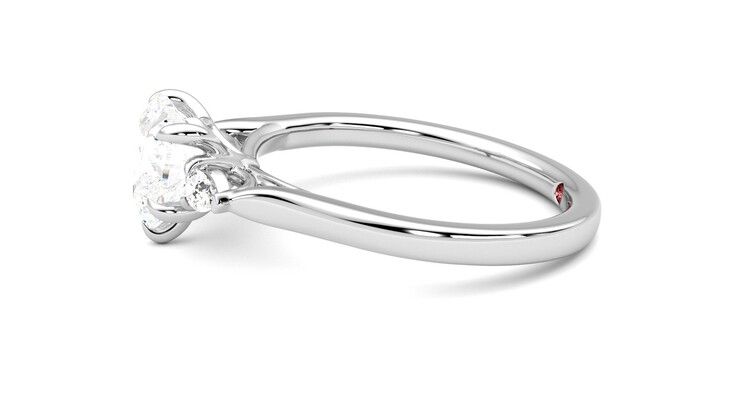 Taylor & Hart Faith Heart Engagement Ring 360 degree image 21