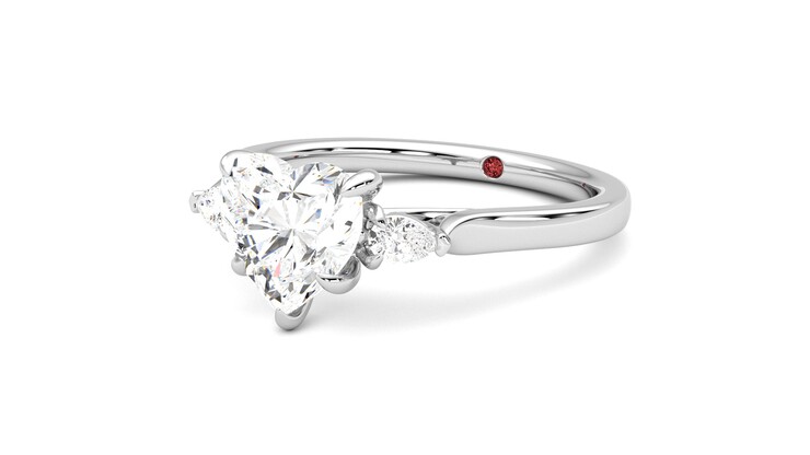 Simple white gold diamond on sale ring