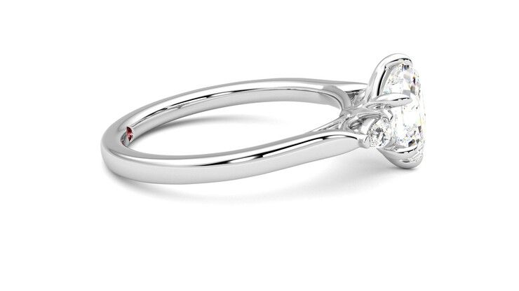 Taylor & Hart Faith Hexagonal Engagement Ring 360 degree image 9