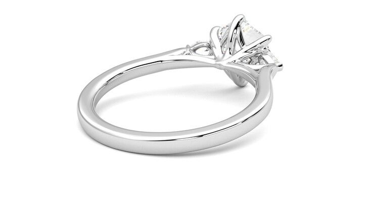 Taylor & Hart Faith Hexagonal Engagement Ring 360 degree image 13