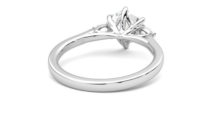 Taylor & Hart Faith Hexagonal Engagement Ring 360 degree image 14