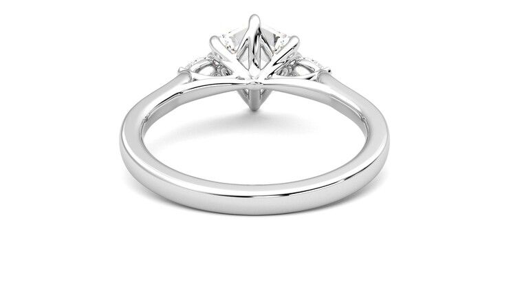 Taylor & Hart Faith Hexagonal Engagement Ring 360 degree image 15