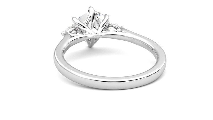 Taylor & Hart Faith Hexagonal Engagement Ring 360 degree image 16