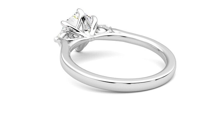 Taylor & Hart Faith Hexagonal Engagement Ring 360 degree image 17