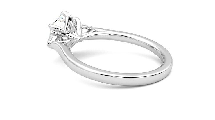 Taylor & Hart Faith Hexagonal Engagement Ring 360 degree image 18