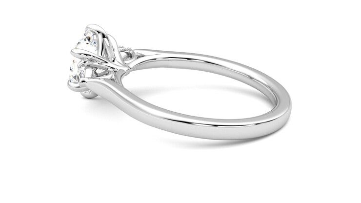 Taylor & Hart Faith Hexagonal Engagement Ring 360 degree image 19