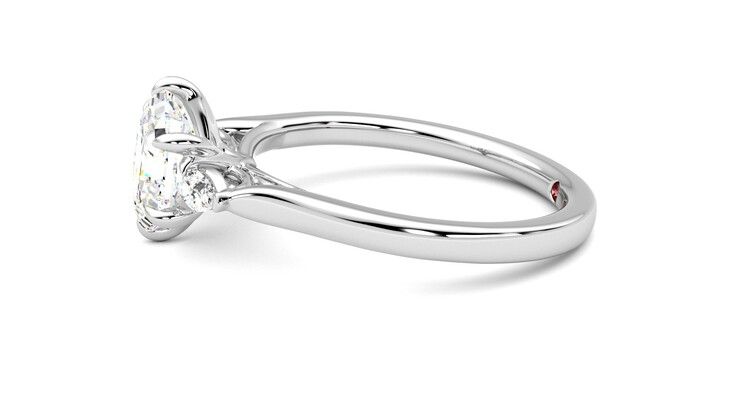 Taylor & Hart Faith Hexagonal Engagement Ring 360 degree image 21