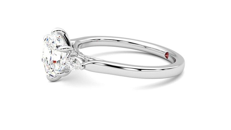 Taylor & Hart Faith Hexagonal Engagement Ring 360 degree image 22