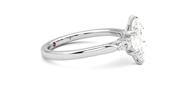 Taylor & Hart Faith Marquise Engagement Ring 360 degree image 8
