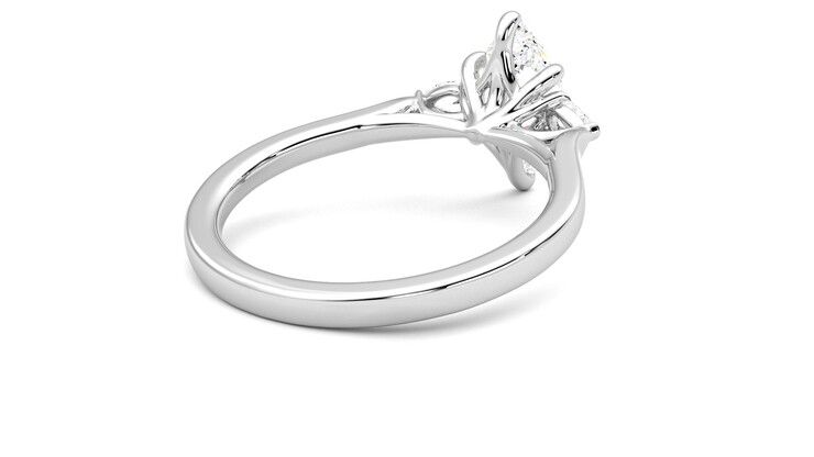 Taylor & Hart Faith Marquise Engagement Ring 360 degree image 13