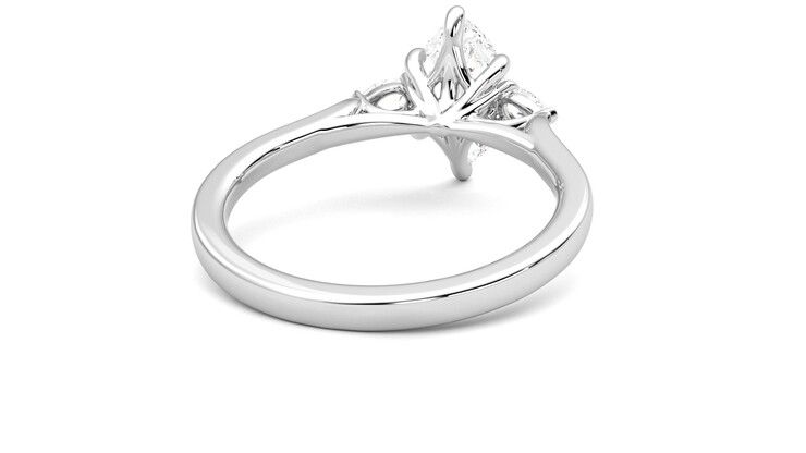 Taylor & Hart Faith Marquise Engagement Ring 360 degree image 14