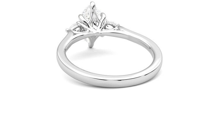 Taylor & Hart Faith Marquise Engagement Ring 360 degree image 16