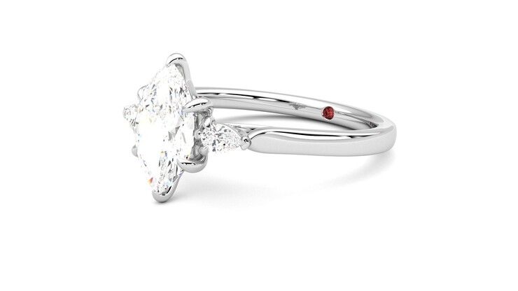 Taylor & Hart Faith Marquise Engagement Ring 360 degree image 24