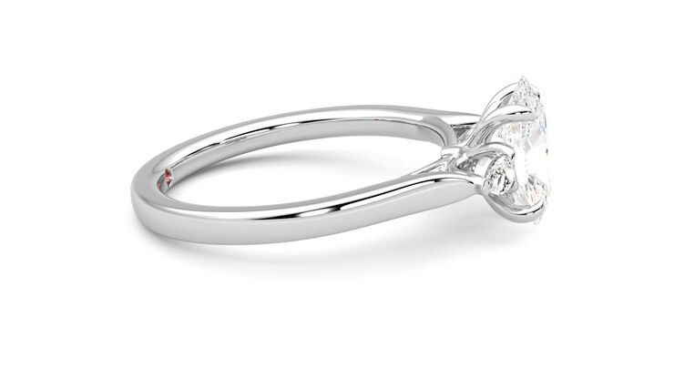 Taylor & Hart Faith Oval Engagement Ring 360 degree image 9