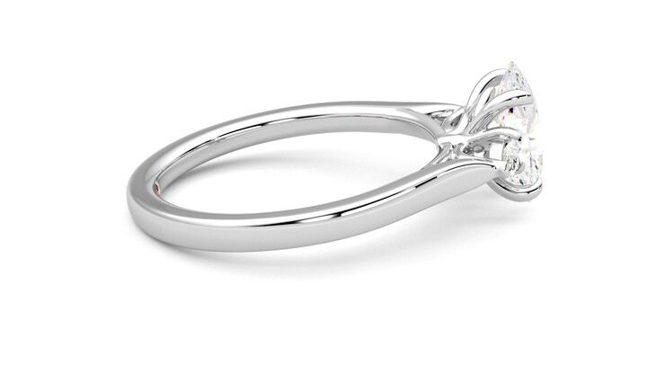 Taylor & Hart Faith Oval Engagement Ring 360 degree image 10