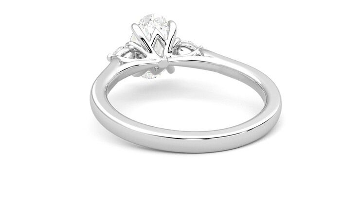 Taylor & Hart Faith Oval Engagement Ring 360 degree image 16