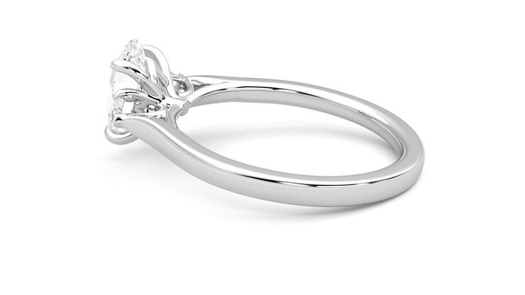 Taylor & Hart Faith Oval Engagement Ring 360 degree image 19