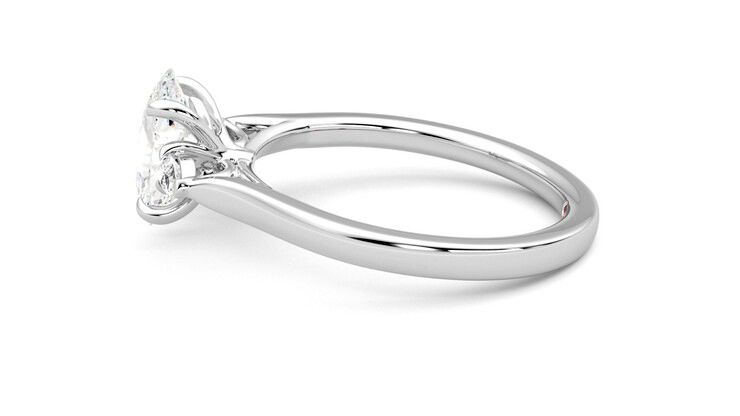 Taylor & Hart Faith Oval Engagement Ring 360 degree image 20