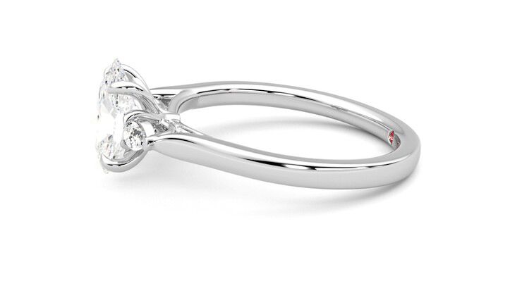 Taylor & Hart Faith Oval Engagement Ring 360 degree image 21
