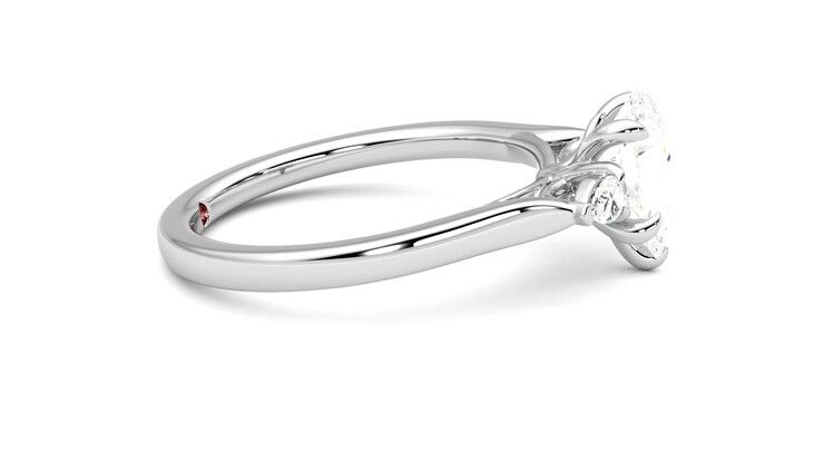 Taylor & Hart Faith Pear Engagement Ring 360 degree image 9